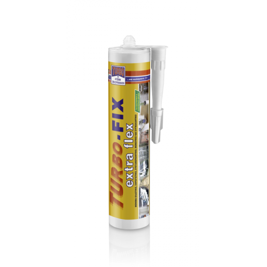 Turbo Fix Extra Flex Σφραγιστική Σιλικόνη Λευκή 290ml 98464 Turbo Fix Extra Flex Σφραγιστική Σιλικόνη Λευκή 290ml 98464