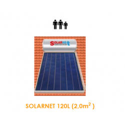 Assos SOLARNET Ηλιακός θερμοσίφωνας Glass 120lt / 2.00m² Επιλεκτικός διπλής ενεργείας