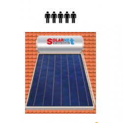 Assos SOLARNET Ηλιακός θερμοσίφωνας Glass 200lt / 2.50m² Επιλεκτικός διπλής ενεργείας