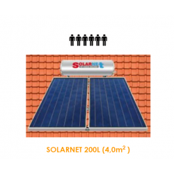 Assos SOLARNET Ηλιακός θερμοσίφωνας Glass E200lt / 4.00m² διπλής ενεργείας