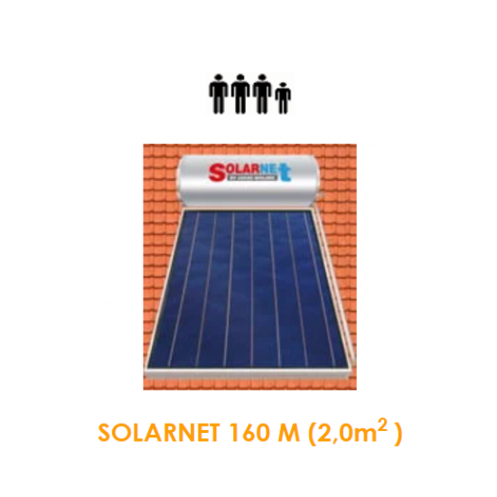 Assos SOLARNET Ηλιακός θερμοσίφωνας Glass M160lt / 2.00m² Επιλεκτικός με συλλεκτική επιφάνεια 2.00 m² διπλής ενεργείας Assos SOLARNET Ηλιακός θερμοσίφωνας Glass M160lt / 2.00m² Επιλεκτικός με συλλεκτική επιφάνεια 2.00 m² διπλής ενεργείας