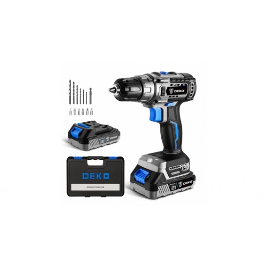 Δραπανοκατσάβιδο Μπαταρίας Λιθίου 20V BRUSHLESS 2.0Ah DEKO DKBL20DU3-S3 Δραπανοκατσάβιδο Μπαταρίας Λιθίου 20V BRUSHLESS 2.0Ah DEKO DKBL20DU3-S3