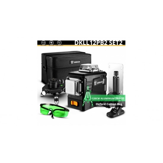 Αλφάδι Σταυρωτό Laser 360° DEKO DKLL12PB2