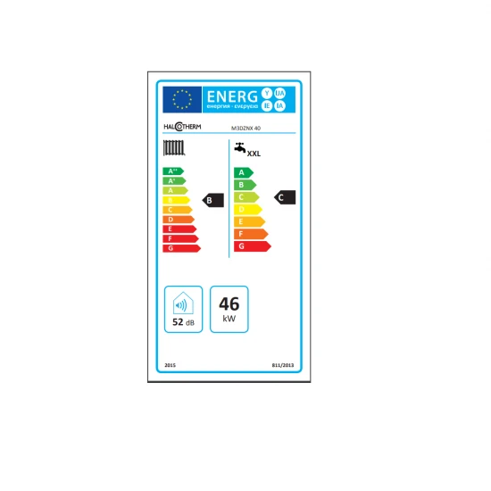HALCOTHERM M3DZNX 40 Ατομική Μονάδα Πετρελαίου 3 Διαδρομών με καυστήρα 40.000 Kcal/h και με παραγωγή ζεστού νερού χρήσης 