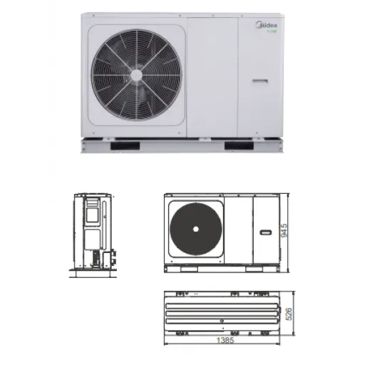 MIDEA Αντλία Θερμότητας M-THERMAL V16W/D2RN8-B 65°C Series 3 MONOBLOCK R32 INVERTER 16KW 400V τριφασική (6 ΑΤΟΚΕΣ ΔΟΣΕΙΣ)