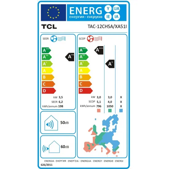 TCL ELITE PRO II-12CHSA/XA51AI Κλιματιστικό 12.000 BTU Inverter