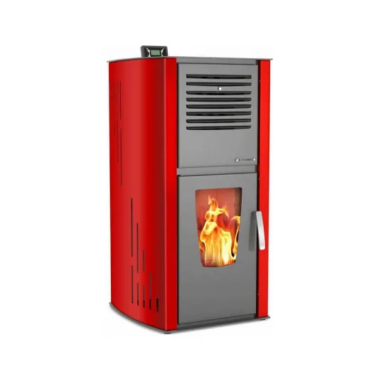 Thermiki Pellet Hydro 23 kw Σόμπα Κόκκινη (έως 6 άτοκες δόσεις)