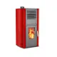 Thermiki Pellet Hydro 23 kw Σόμπα Κόκκινη (έως 6 άτοκες δόσεις)