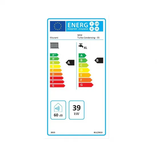 Kiturami Low NoX New Turbo Condensing 35S Standard Λέβητας ΙΝΟΧ Συμπύκνωσης Πετρελαίου με Καυστήρα 33.533 kcal/h (6 ΑΤΟΚΕΣ ΔΟΣΕΙΣ)