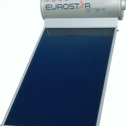 SOLE EUROSTAR Ηλιακός θερμοσίφωνας με επιλεκτικό συλλέκτη μπλε τιτανίου CLIMASOL 200 lt -1T-270 Glass τριπλής ενέργειας