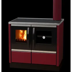 Σόμπα καλοριφέρ ξύλου με φούρνο MBS Thermo Rocky 25kw (το πρόιον είναι εκθεσιακό είδος)