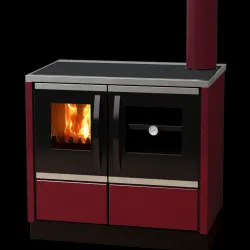 Σόμπα καλοριφέρ ξύλου με φούρνο MBS Thermo Rocky 25kw (το πρόιον είναι εκθεσιακό είδος)