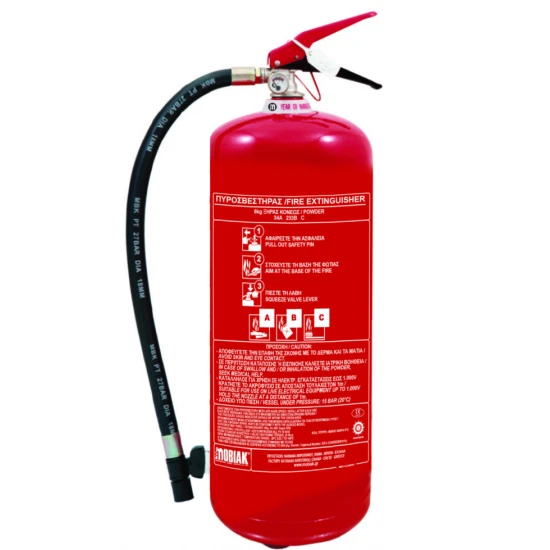 Φορητός Πυροσβεστήρας Ξηράς Σκόνης 6kg MBK07-060PA-P1I με Βάση ABC85 Mobiak