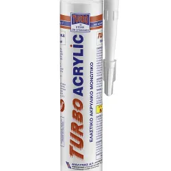 Turbo Acrylic Ακρυλική Σιλικόνη Λευκή 280ml 98221