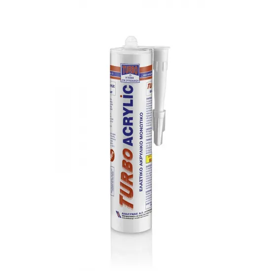 Turbo Acrylic Ακρυλική Σιλικόνη Λευκή 280ml 98221