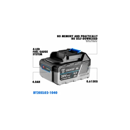 Μπαταρία 4.0Αh DEKO Για Brushless Εργαλεία BT20XL02-1040