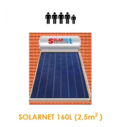 Assos SOLARNET Ηλιακός θερμοσίφωνας Glass 160lt / 2.50m² Επιλεκτικός διπλής ενεργείας