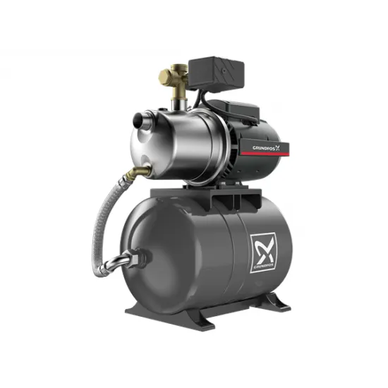 GRUNDFOS JP 4-47 PT Πιεστικό συγκρότημα με πιεζοστάτη και  ενσωματωμένο δοχείο διαστολής 850 W