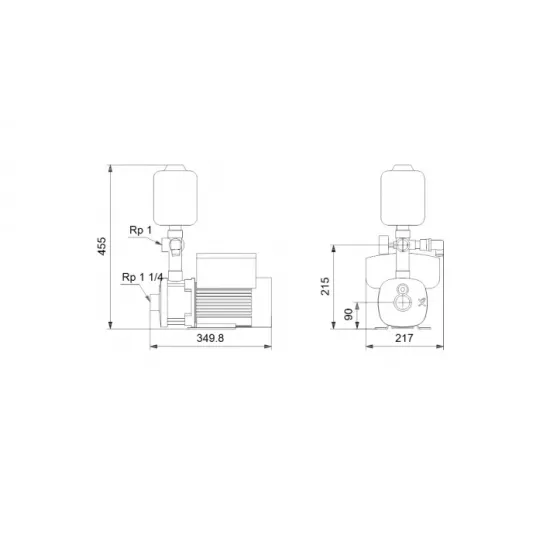 GRUNDFOS Συμπαγές πιεστικό συγκρότημα CMBE 5-62 1500 W 