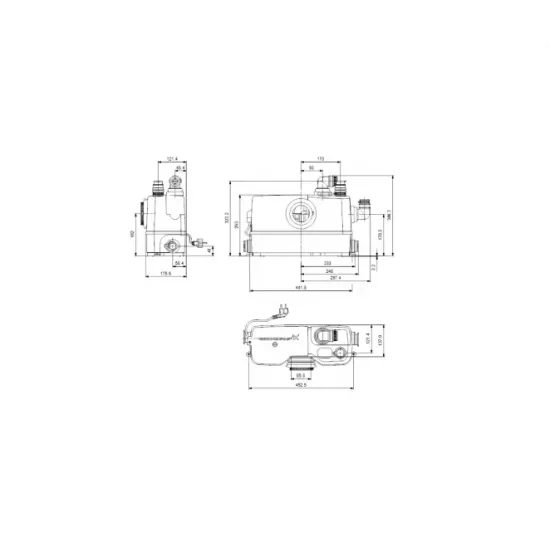 GRUNDFOS SOLOLIFT2 WC-3 Σταθμός ανύψωσης - Αντλία Ακαθάρτων / Λυμάτων με Κοπτήρα  620 W