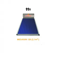 HELIOAKMI MEGASUN Ηλιακός θερμοσίφωνας 120 lt / 2.10m² Glass διπλής ενεργείας
