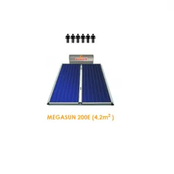HELIOAKMI MEGASUN Ηλιακός θερμοσίφωνας E200lt / 4.20 m² Glass διπλής ενεργείας