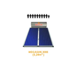 HELIOAKMI MEGASUN Ηλιακός θερμοσίφωνας E300lt / 5.24 m² Glass διπλής ενεργείας